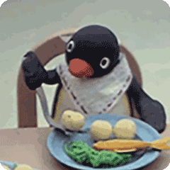 吃东西,企鹅的表情包